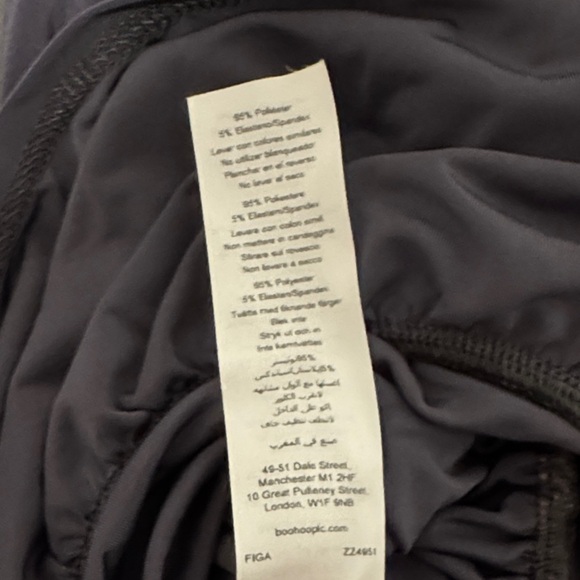 PrettyLittleThing Metallic Grey/Purple Ruched Mini Dress - Picture 5 of 5